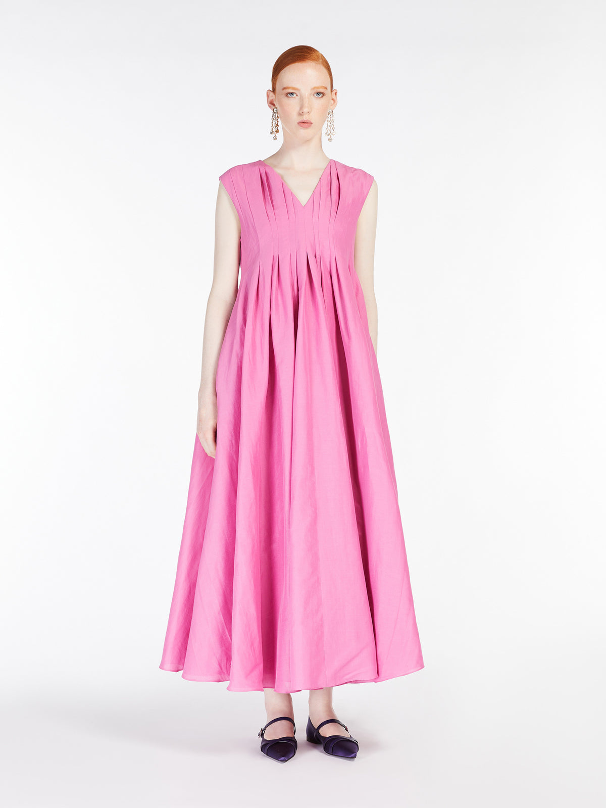 Fulvia dress in printed twill