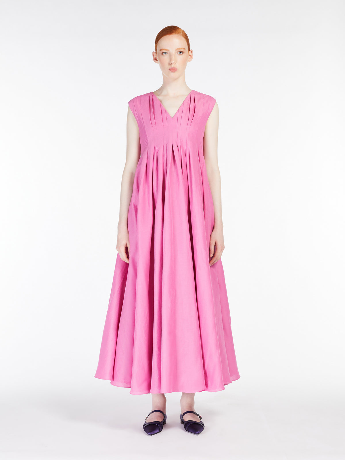 Fulvia dress in printed twill