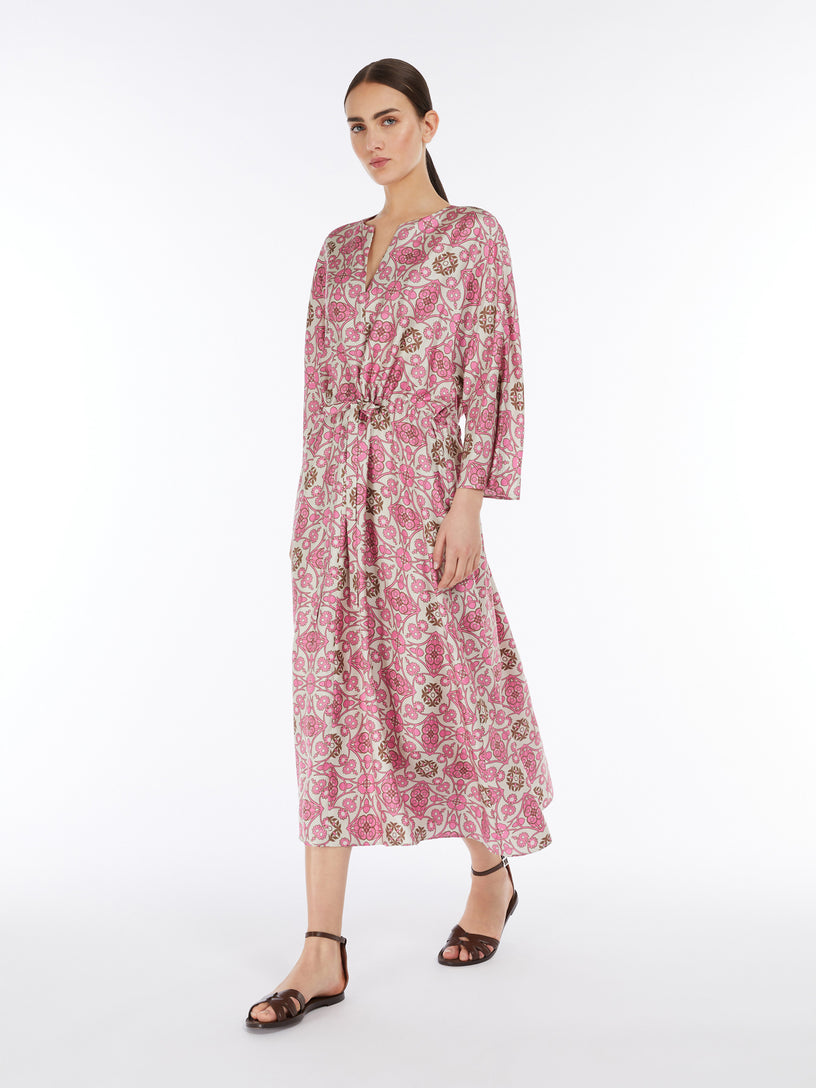 Fulvia printed twill dress