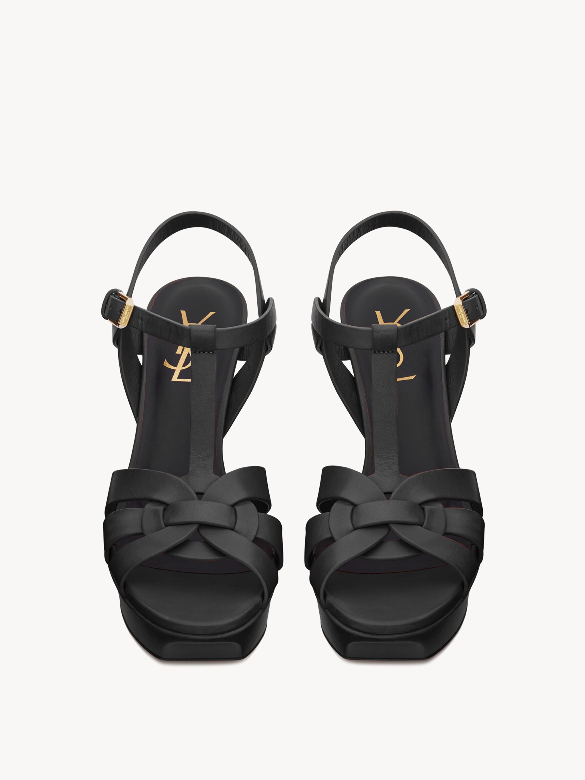 シューズ・サンダルその他 SAINT LAURENT Woman Heeled sandals Black 315490BDA00 1000 Tribute platform sandals Saint Laurent Nero | Grifo210