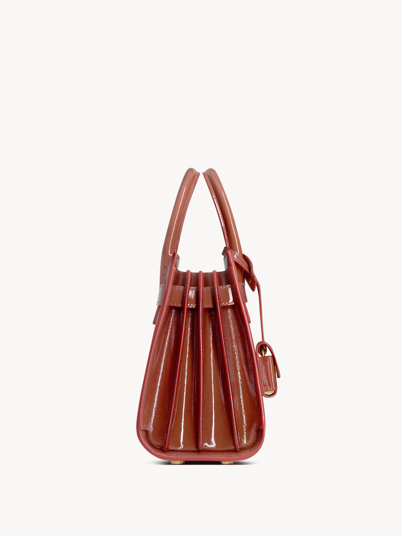 Sac de jour in patent leather - nano
