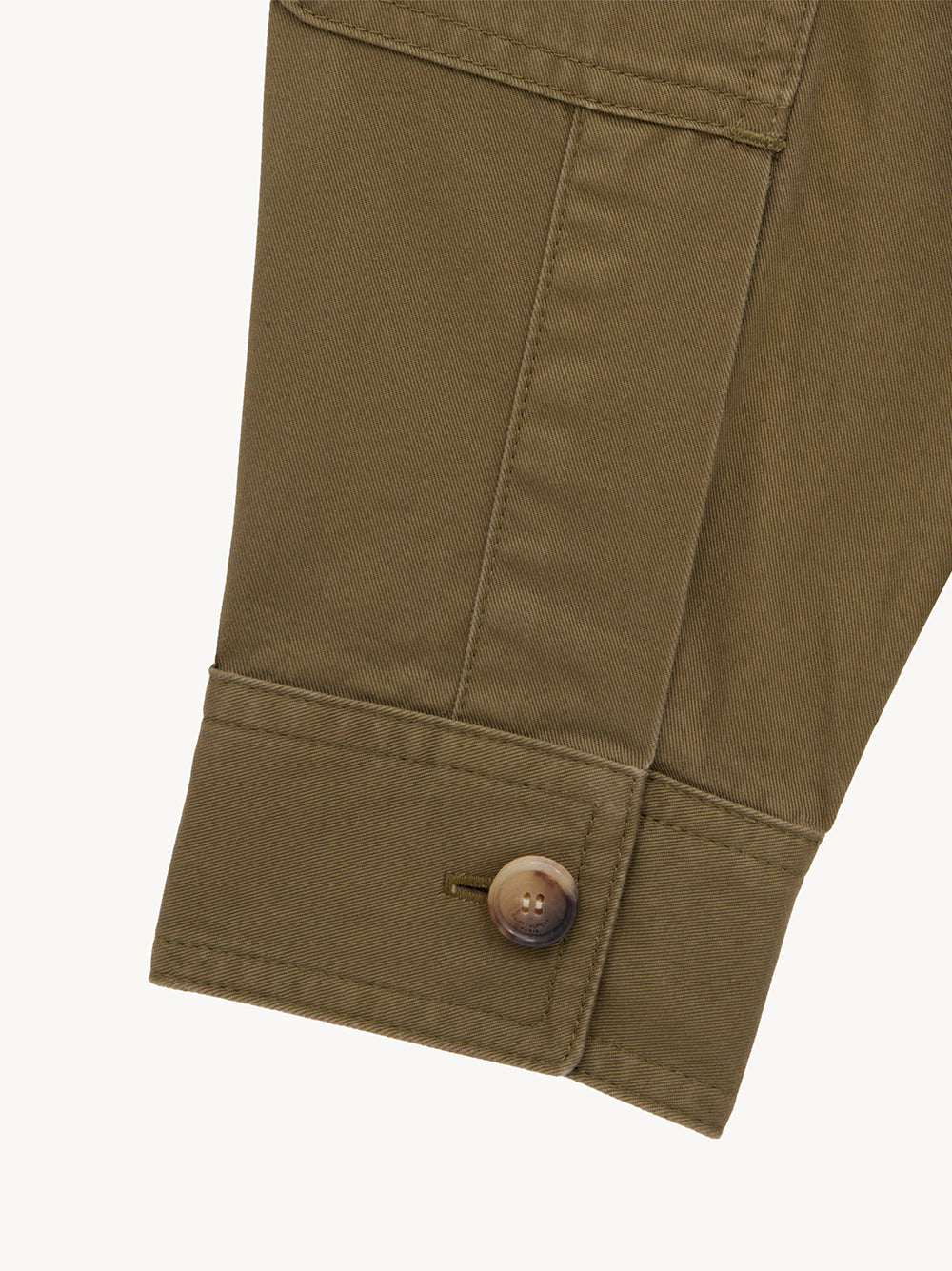 Overshirt in cotton twill
