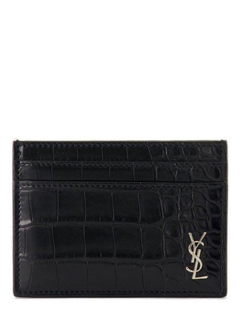 Alligator leather card holder