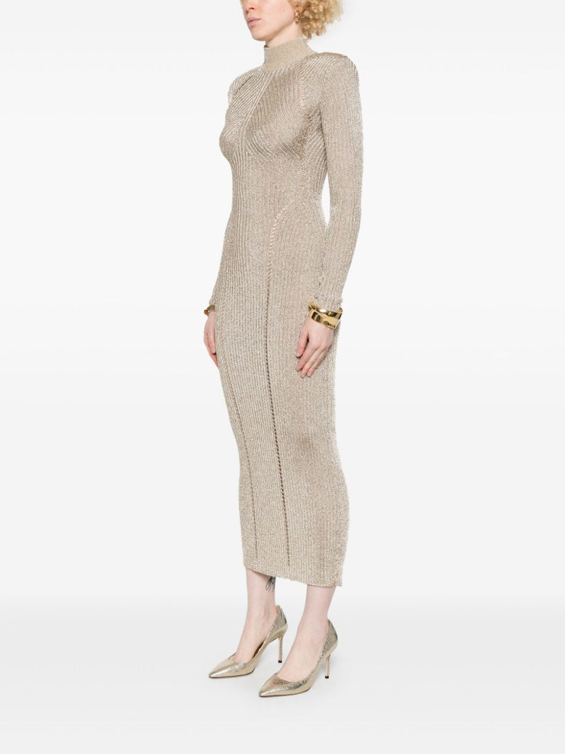 Gold lurex knit maxi dress SELF PORTRAIT Oro | Grifo210 Gold lurex knit maxi dress SELF PORTRAIT Oro | Grifo210