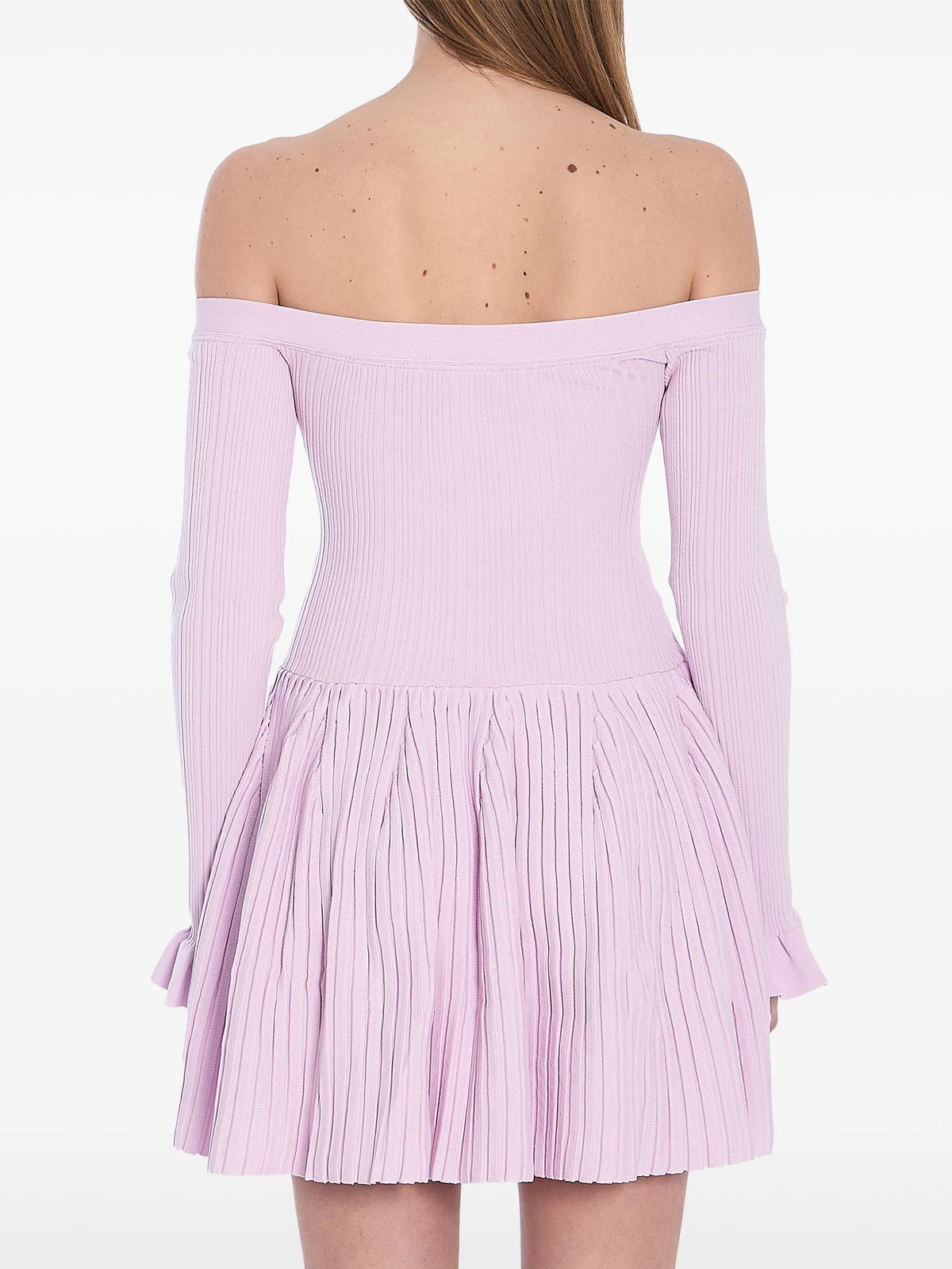Ribbed knit mini dress