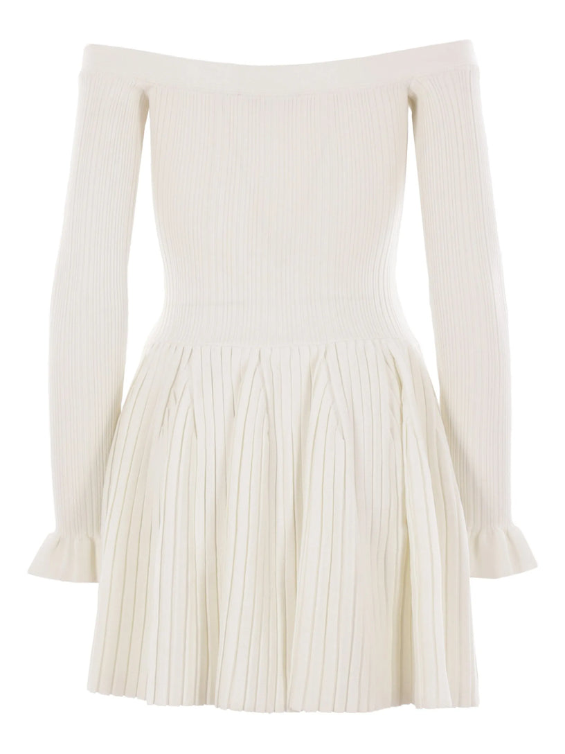 Ribbed knit mini dress