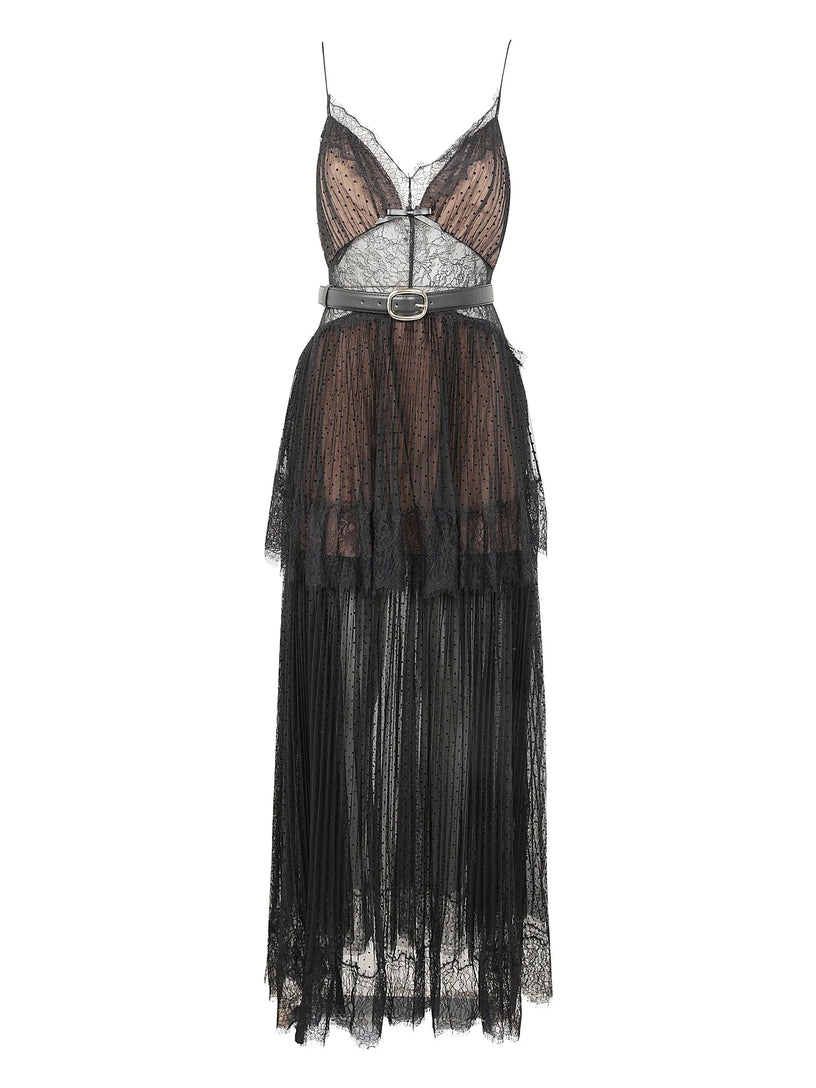 Mesh maxi dress