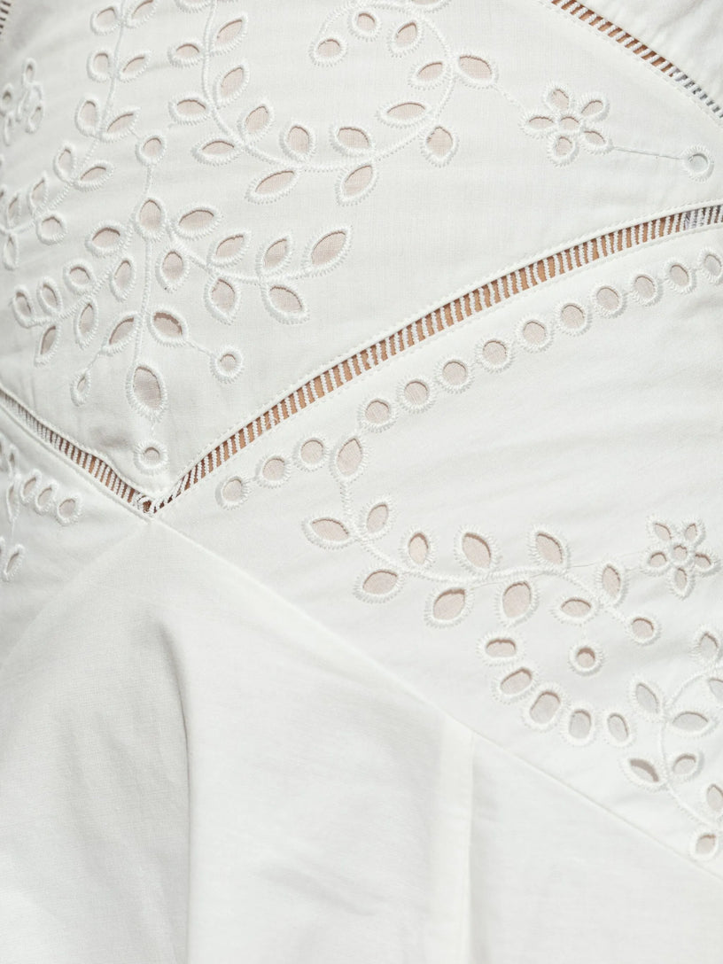 Embroidered midi dress