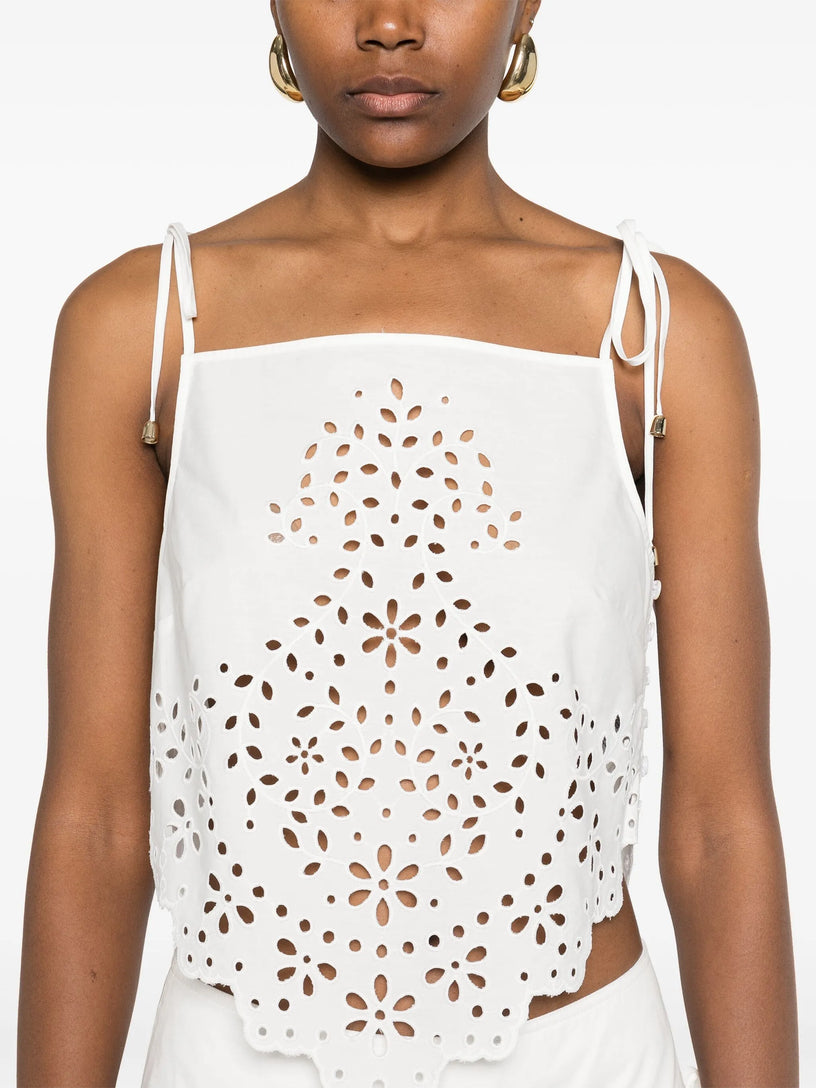 Embroidered top