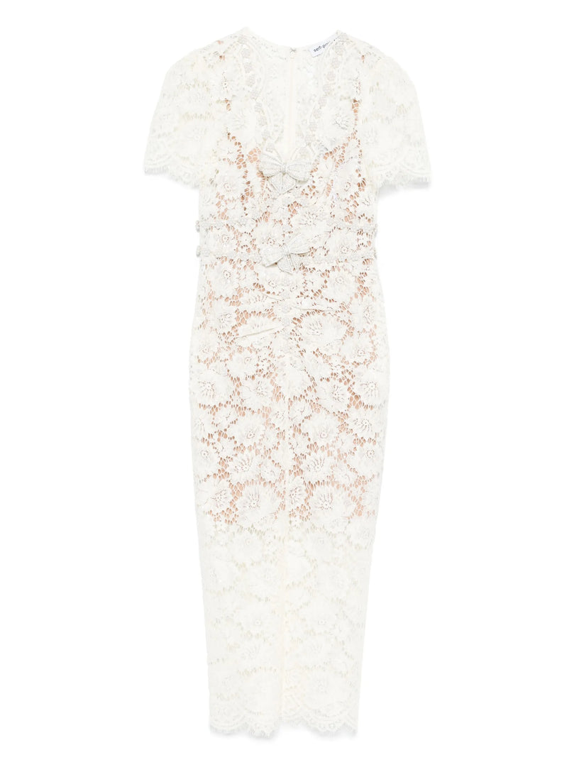 Lace midi dress