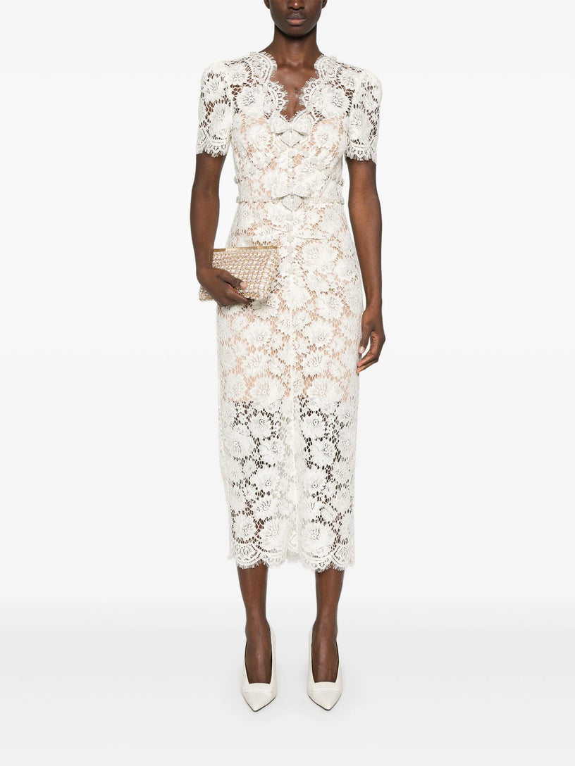 Lace midi dress