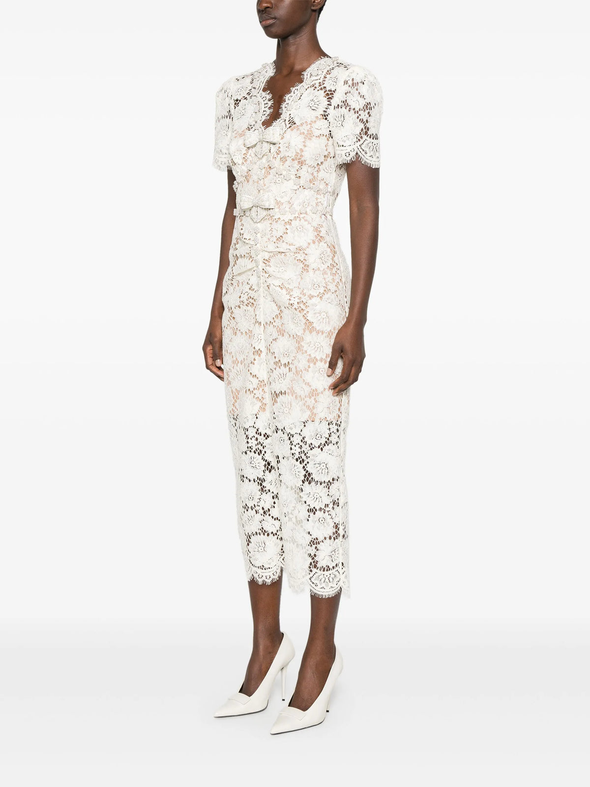 Lace midi dress