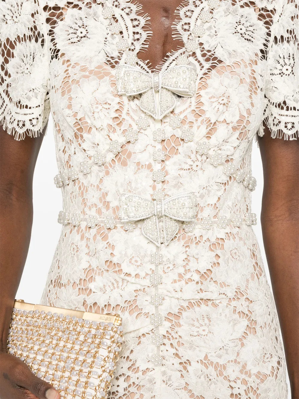 Lace midi dress