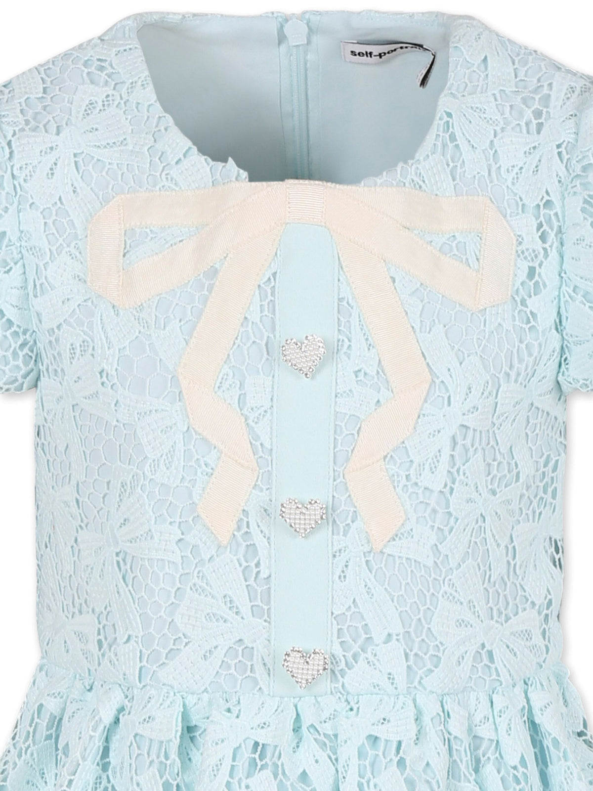 Lace dress with bow