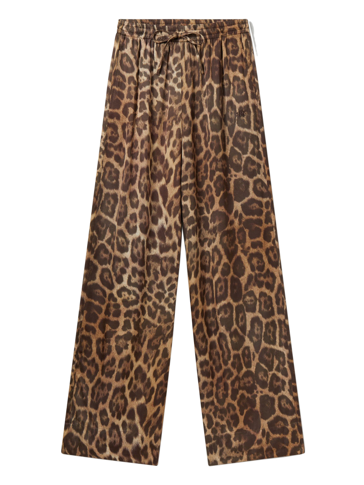 Leopard print pajama trousers