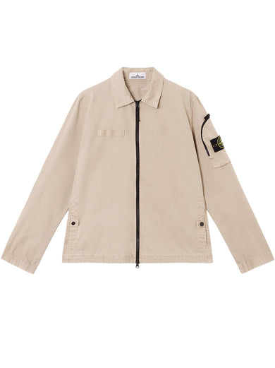 Overshirt with Stone Island Badge