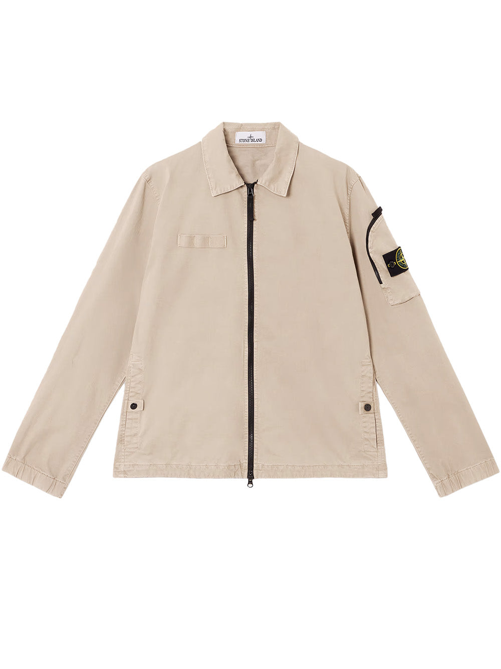 Overshirt with Stone Island Badge