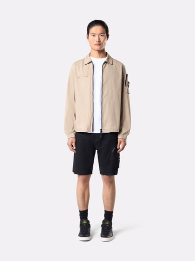 Overshirt with Stone Island Badge