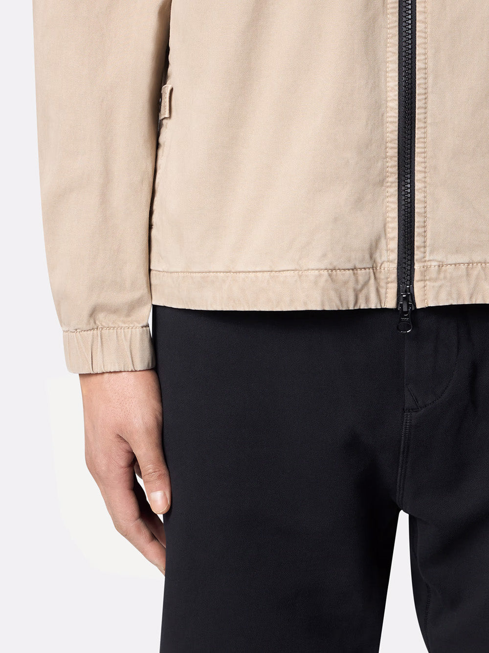 Overshirt with Stone Island Badge