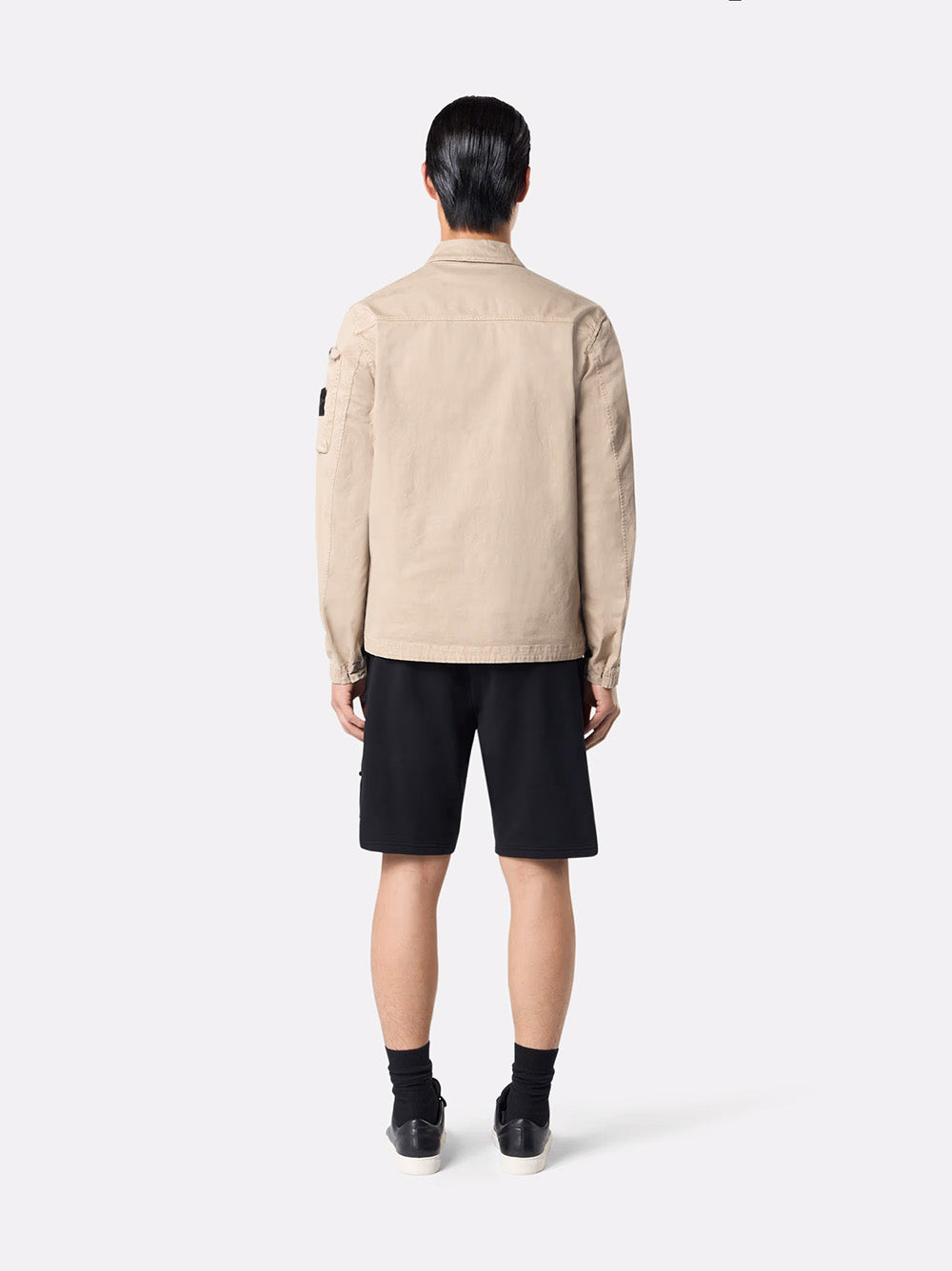 Overshirt with Stone Island Badge