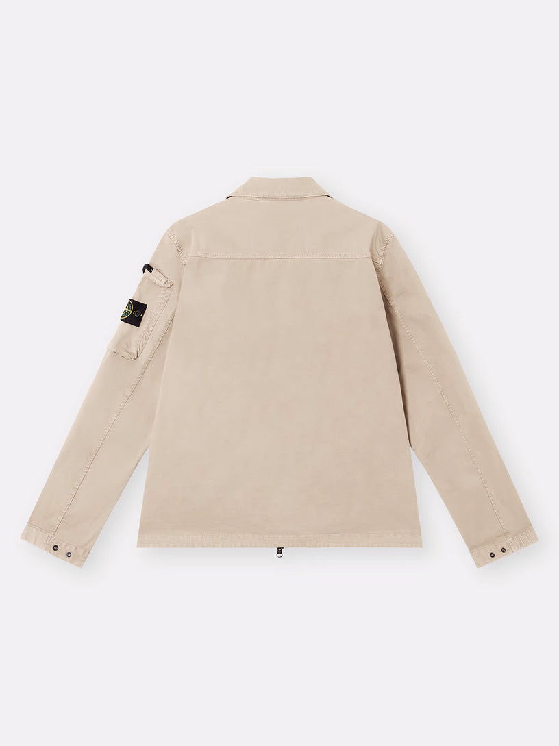 Overshirt with Stone Island Badge
