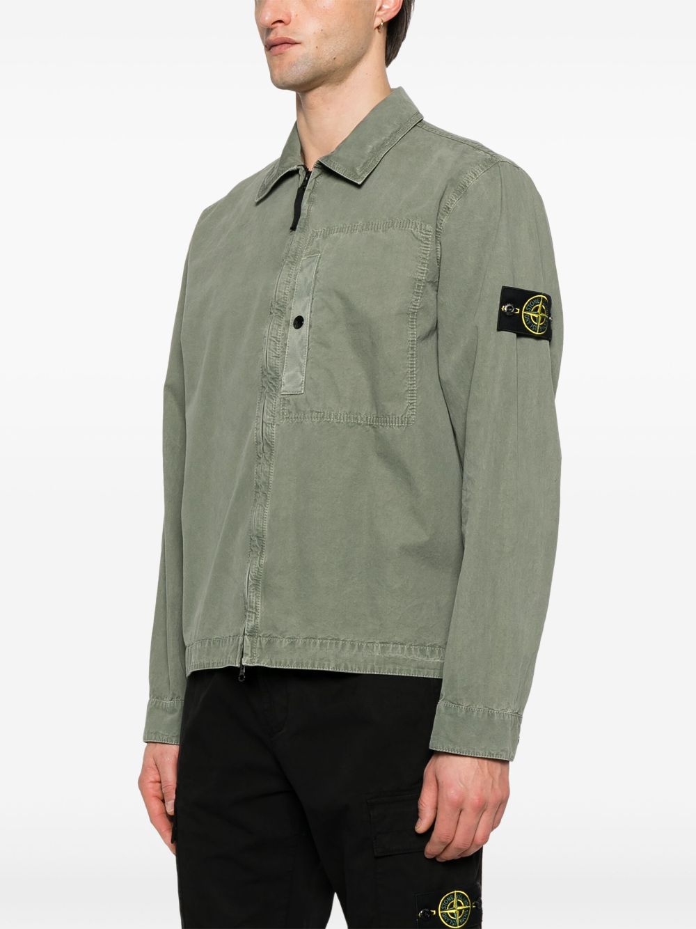 Overshirt with zip closure