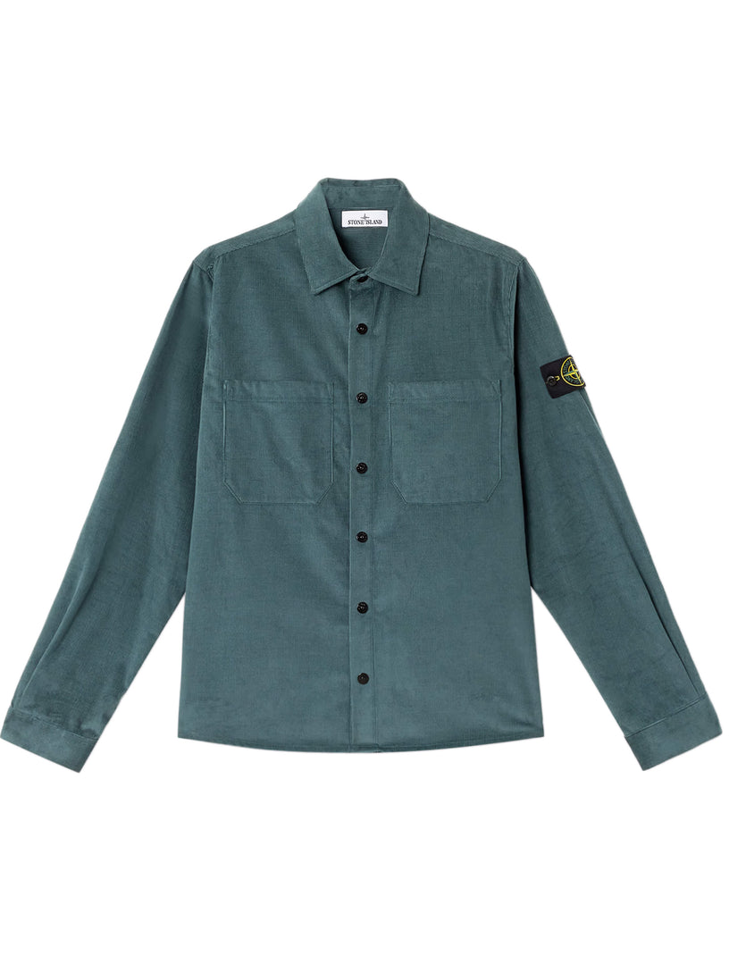 Overshirt with snap fastening