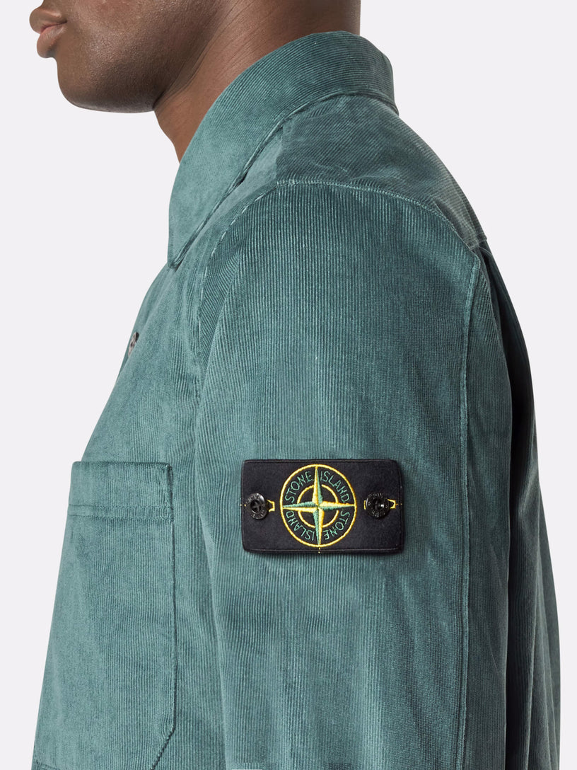 Overshirt with snap fastening