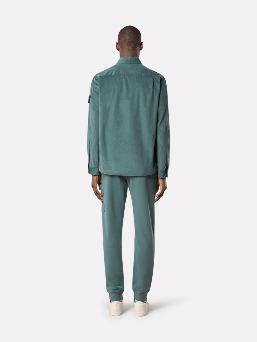 Overshirt with snap fastening