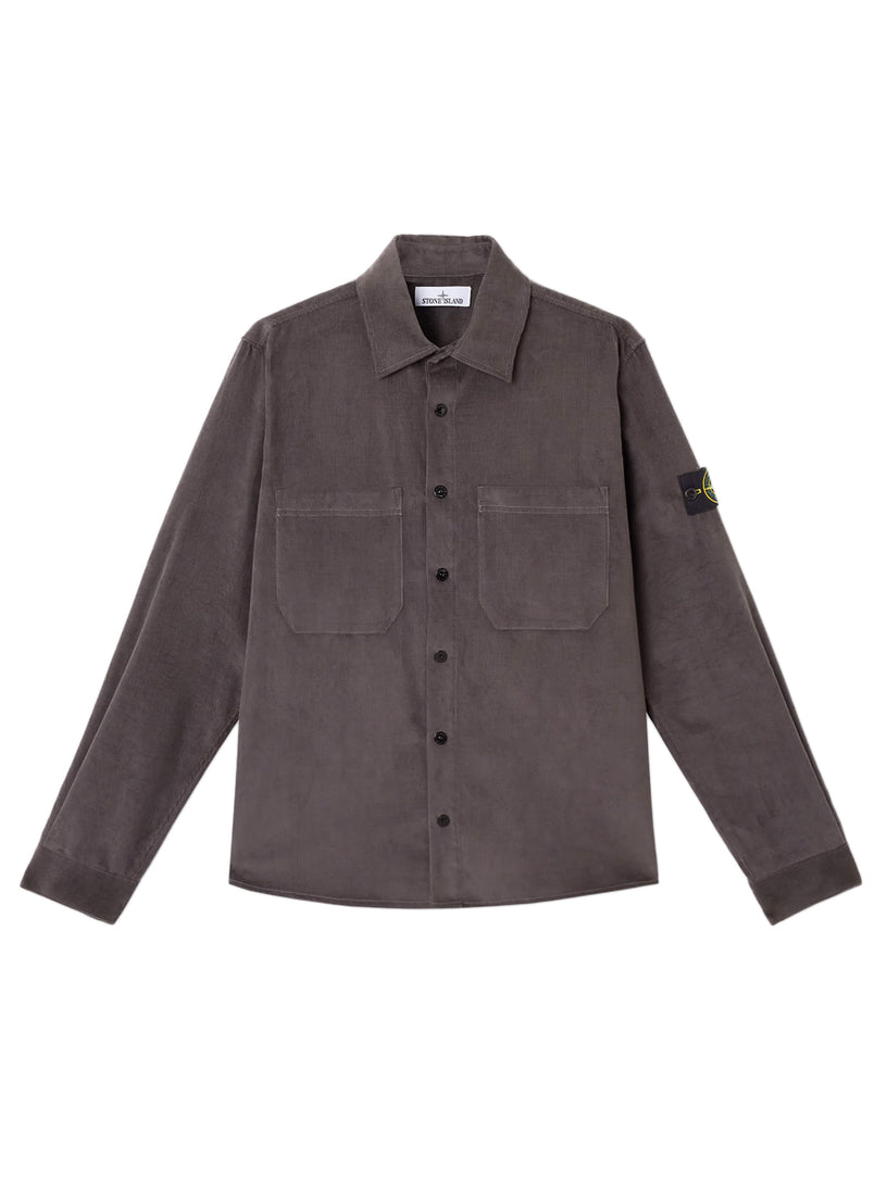 Overshirt with snap fastening