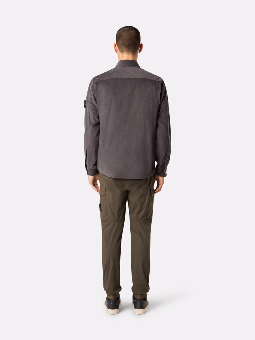 Overshirt with snap fastening