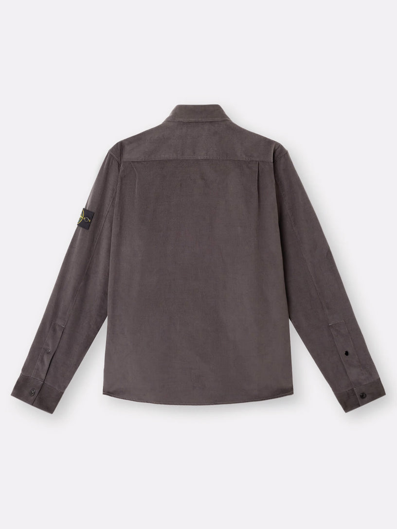 Overshirt with snap fastening