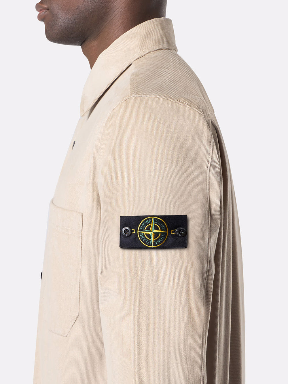 Overshirt with snap fastening