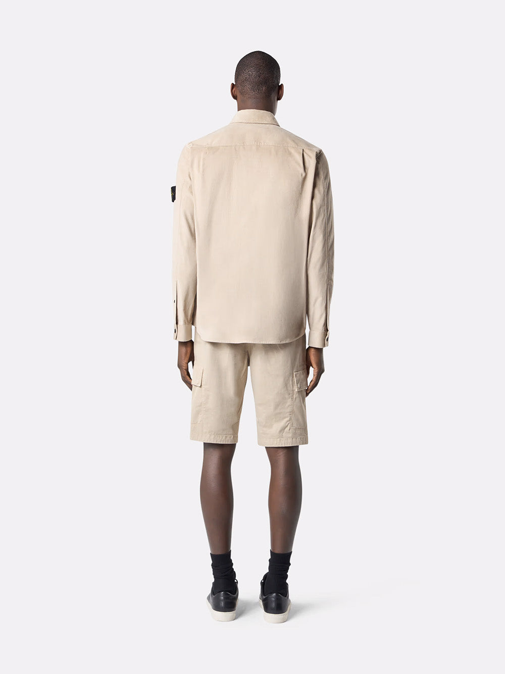 Overshirt with snap fastening