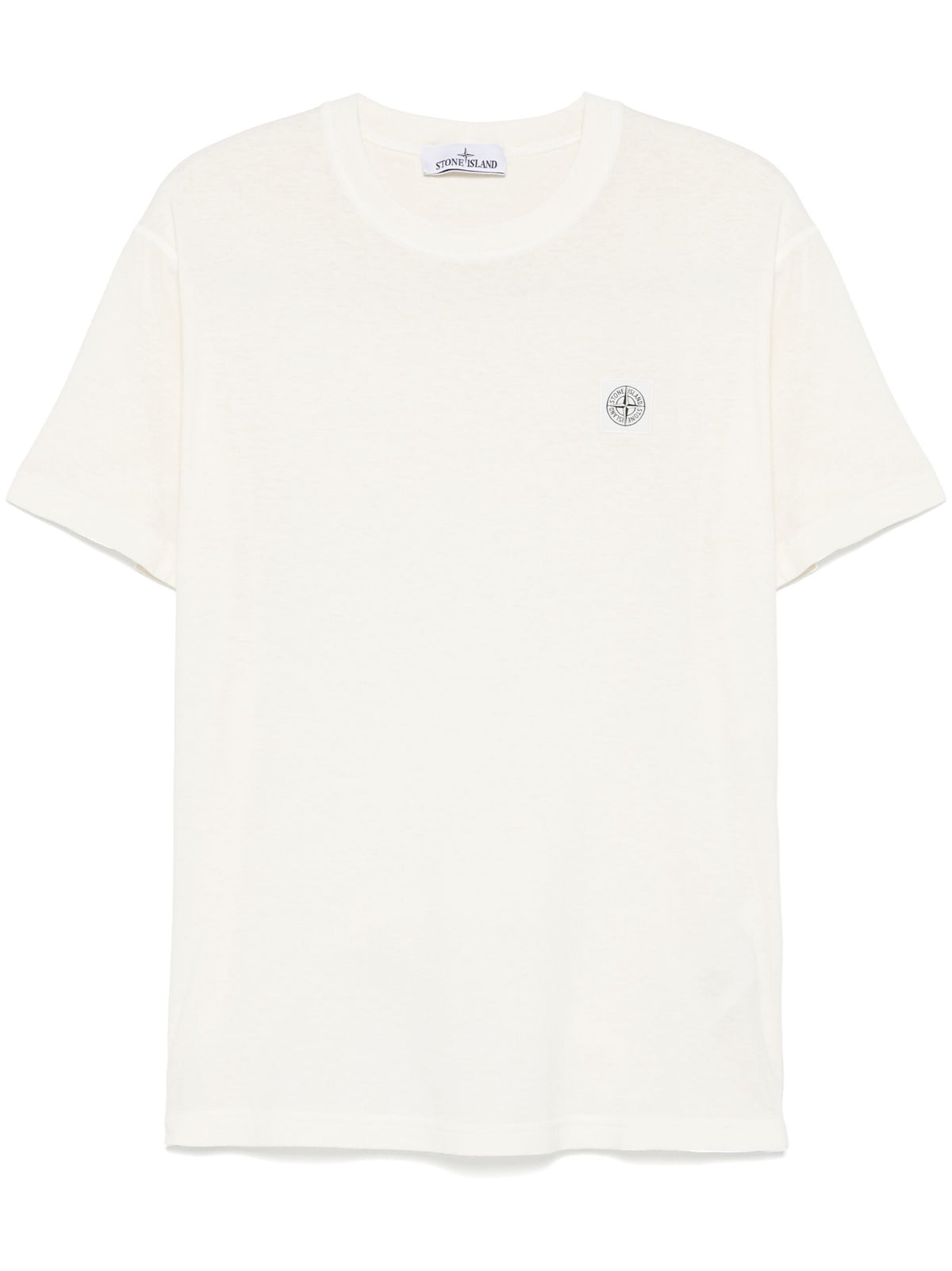 Organic cotton jersey 'fixed' effect t-shirt