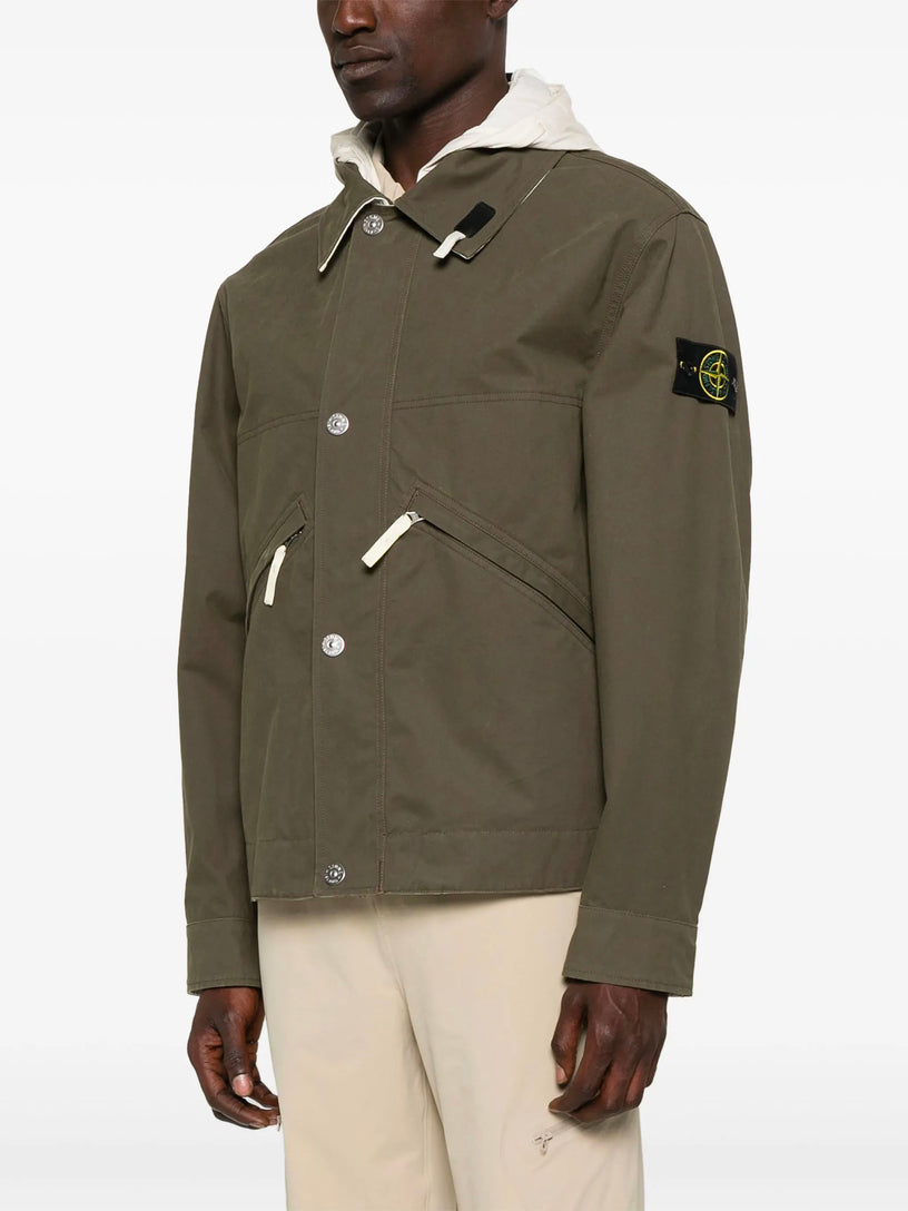 Resin coated canvas jacket