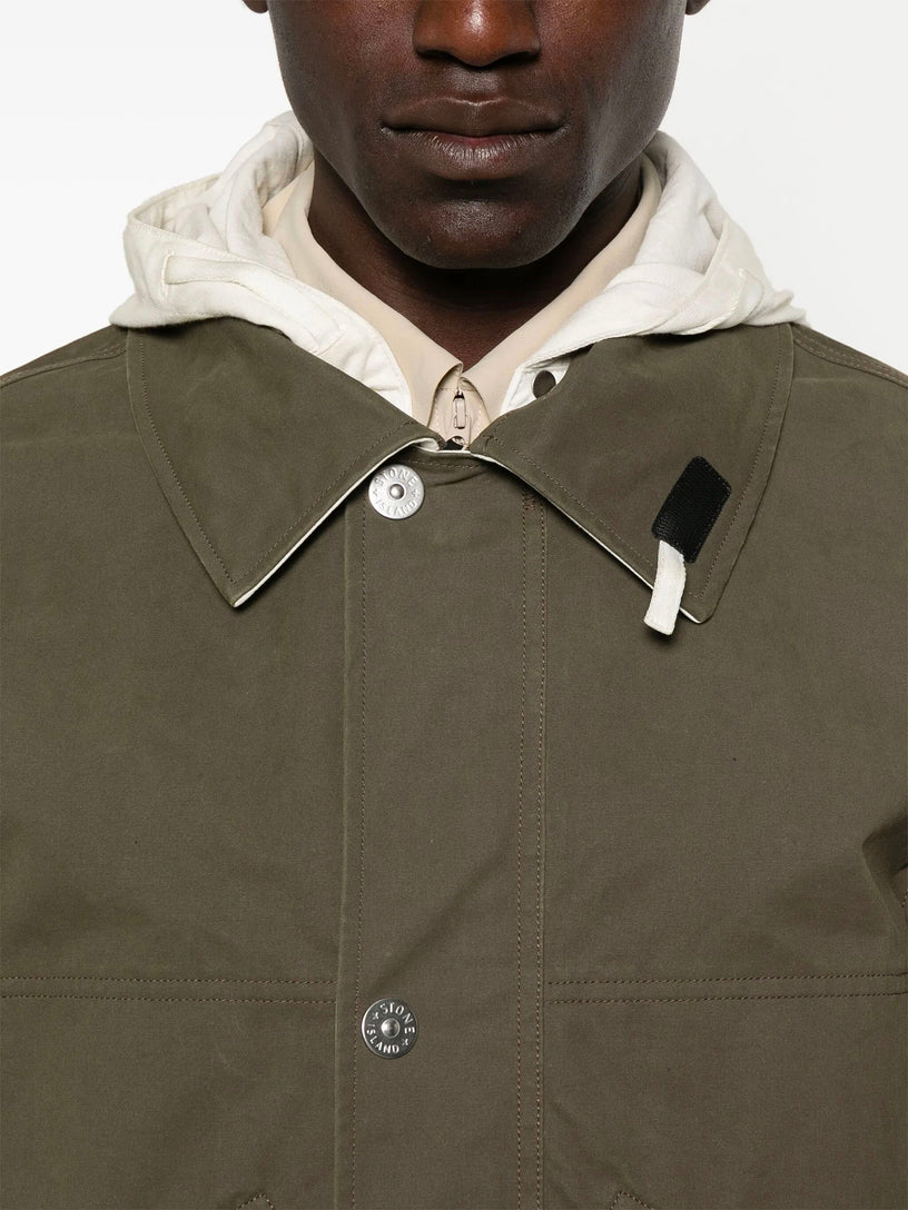 Resin coated canvas jacket