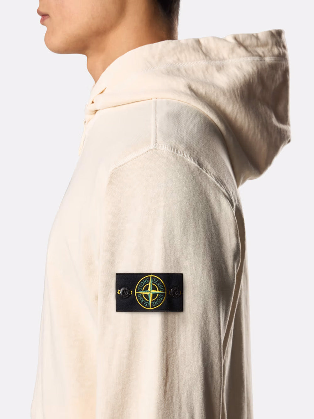 610021 hooded sweatshirt STONE ISLAND Bianco | Grifo210