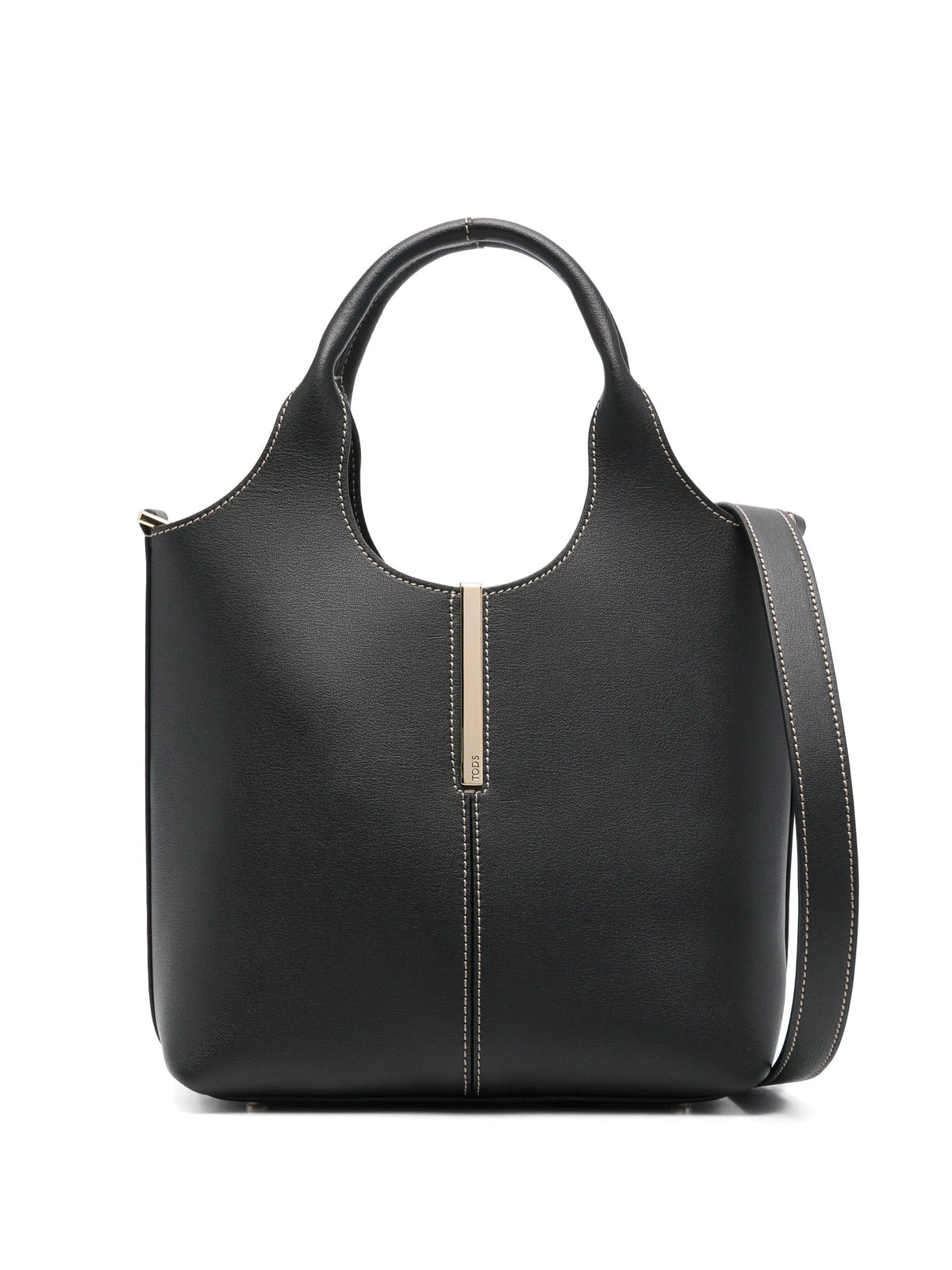 Tote Shopping Bag in Leather Mini