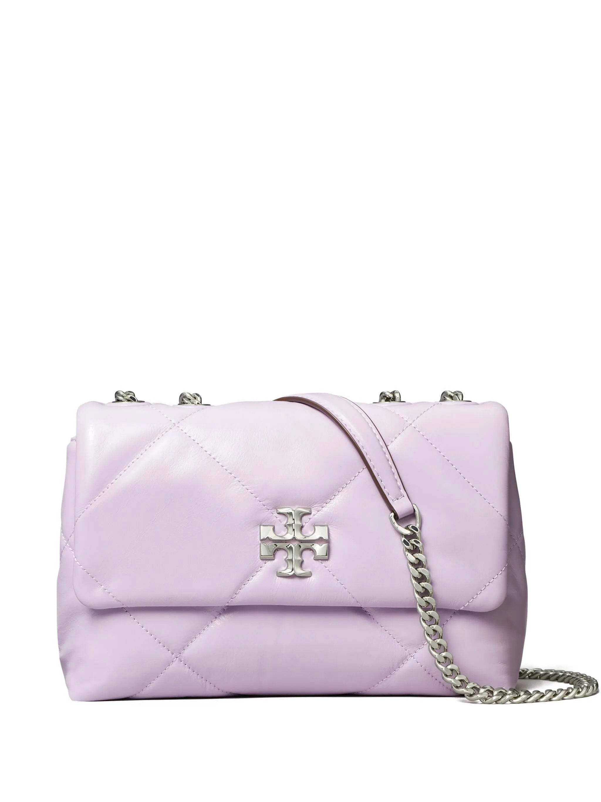 Small Kira diamond quilt convertible shoulder bag Tory Burch Lilla