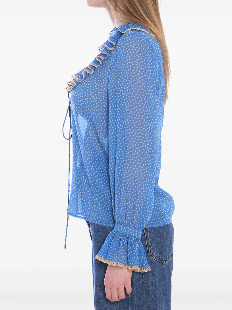 Shirt with Plusdepois print