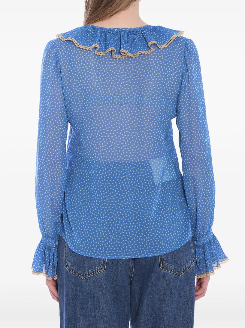 Shirt with Plusdepois print