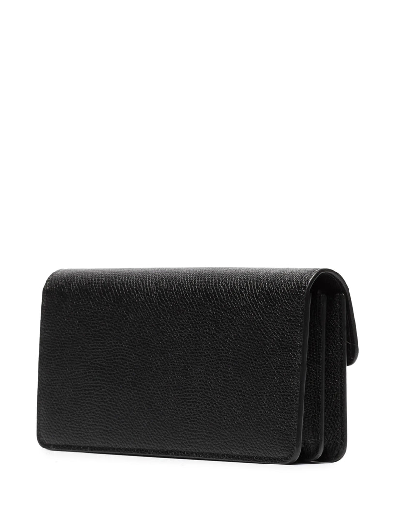VLogo Signature grainy calfskin wallet