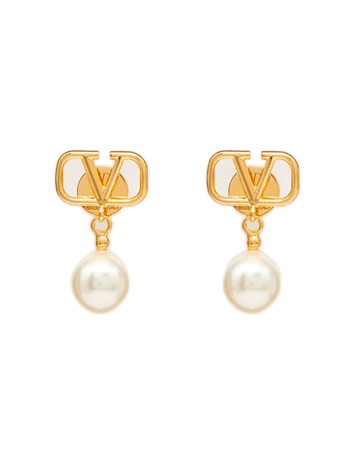 VLogo Signature metal earrings