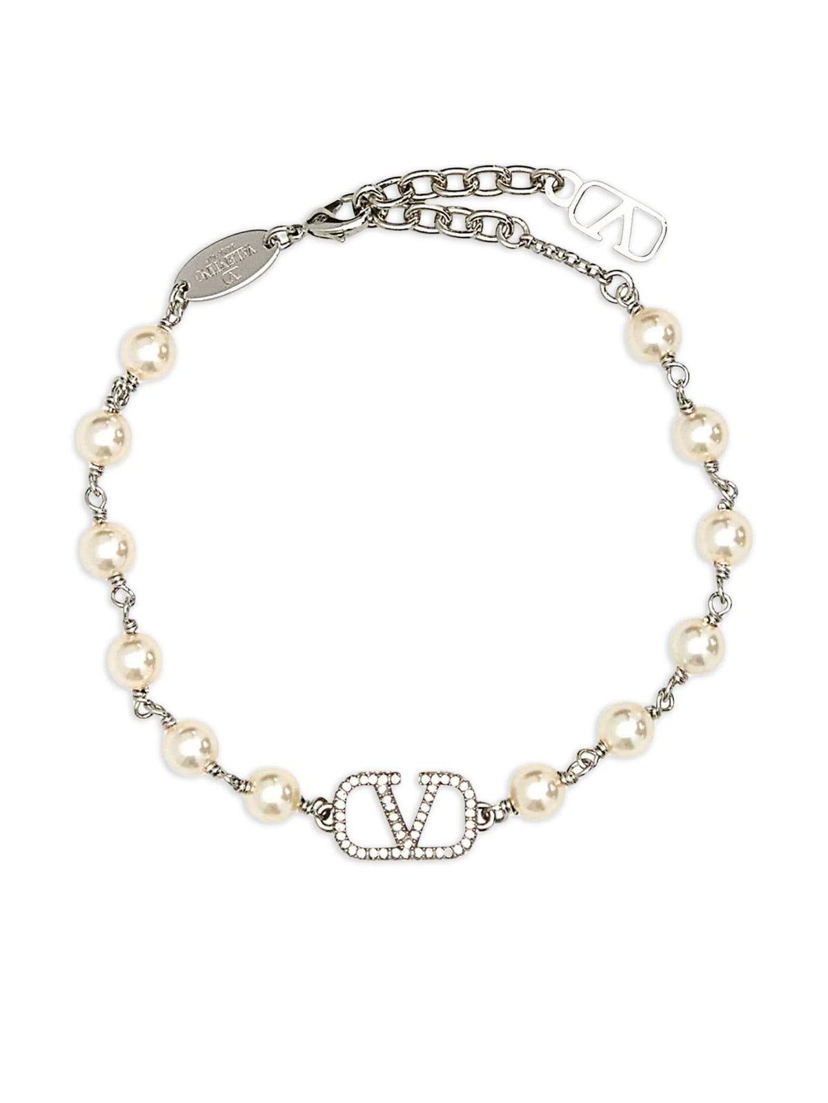 Vlogo signature bracelet with pearls and Swaroski®