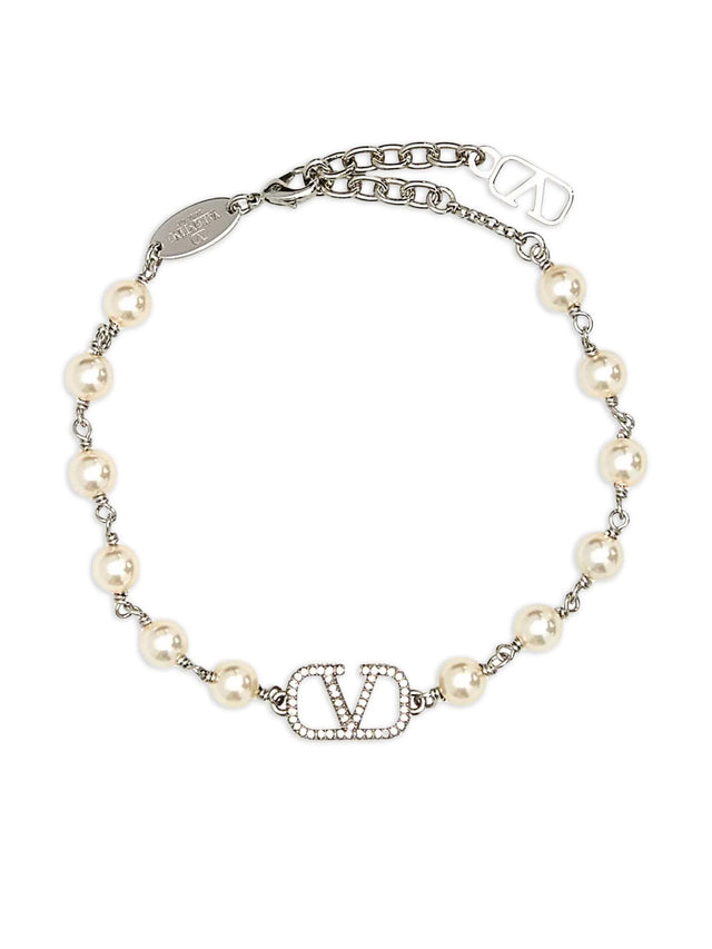 Vlogo signature bracelet with pearls and Swaroski®