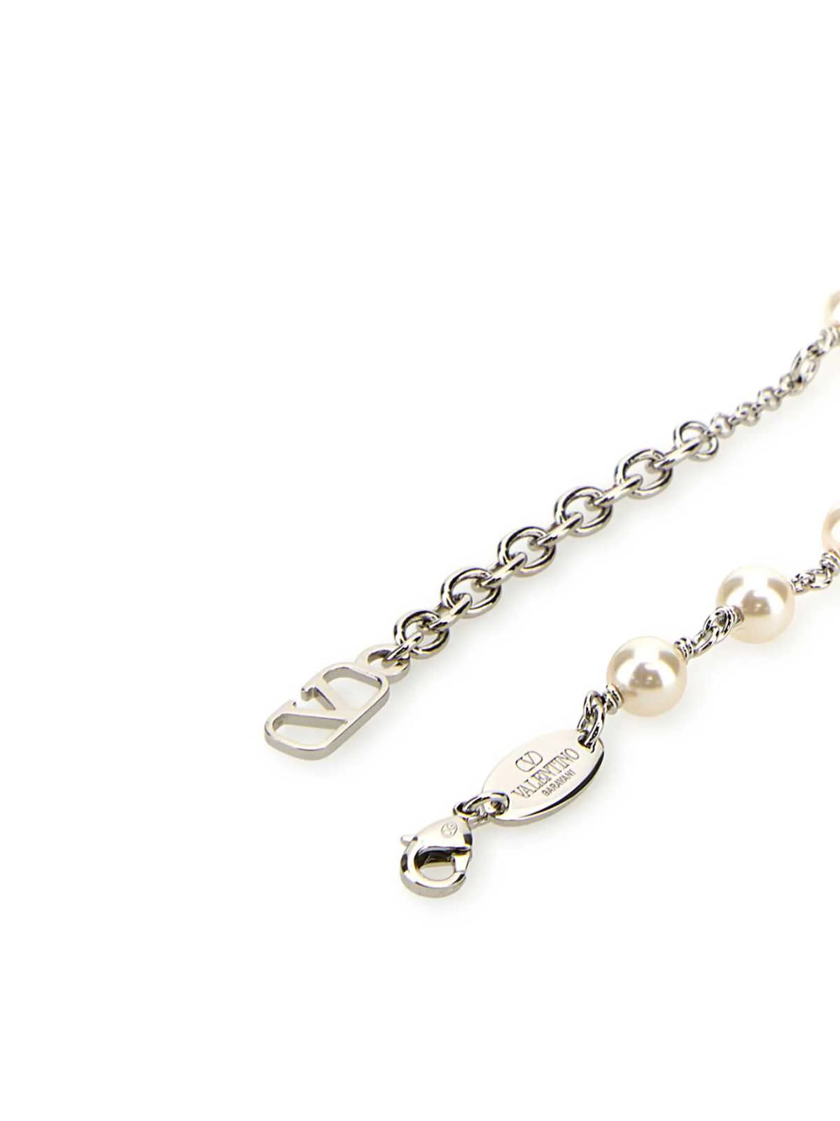 Vlogo signature bracelet with pearls and Swaroski®
