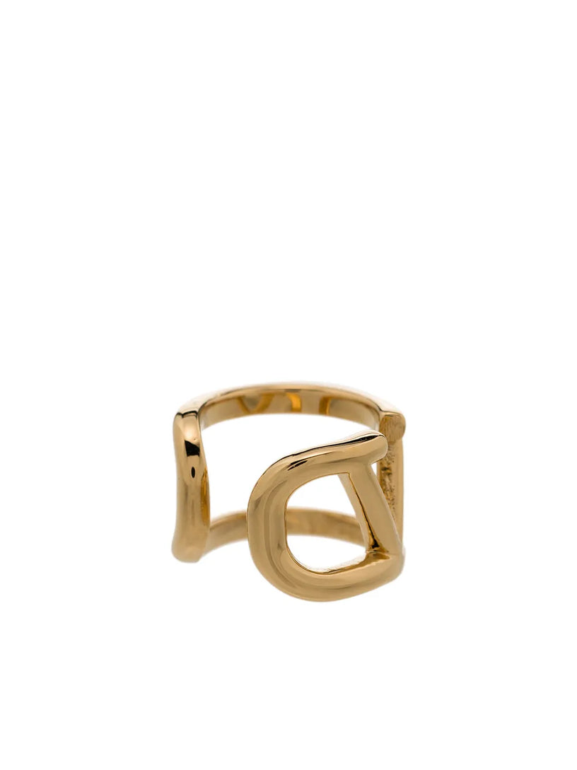 Mono Earcuff Vlogo signature in metal