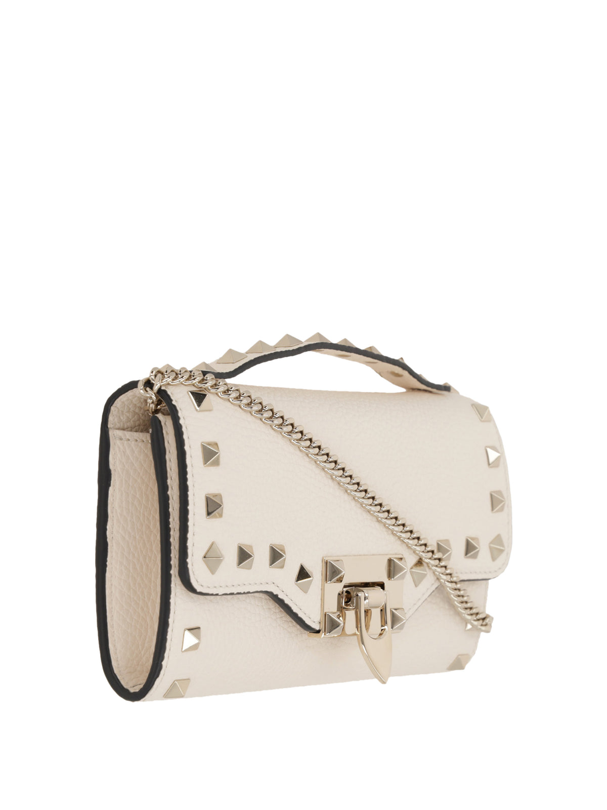 Rockstud wallet with chain strap