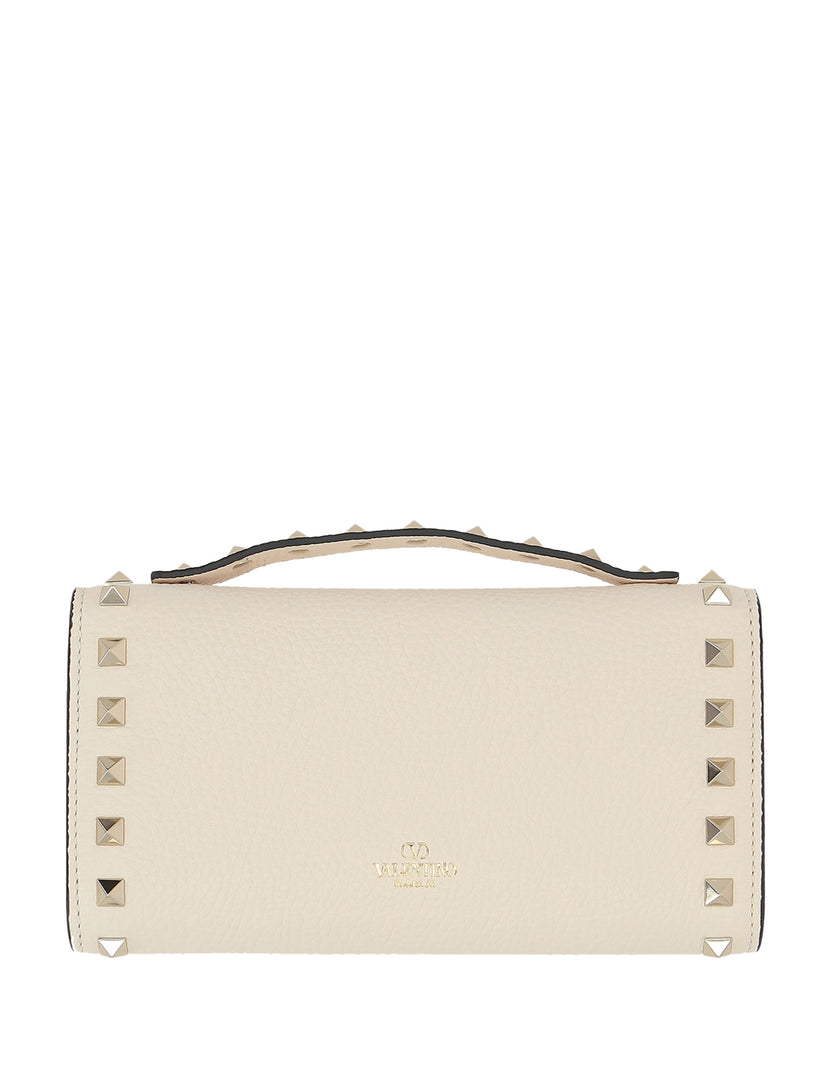 Rockstud wallet with chain strap